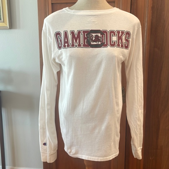 USC South Carolina Gamecocks champion T-shirt long sleeve white S small - Picture 9 of 9